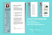 A4-Letter CV Resume Templates, a Resume Template by feydesign (Thumbnail 1 of 2)