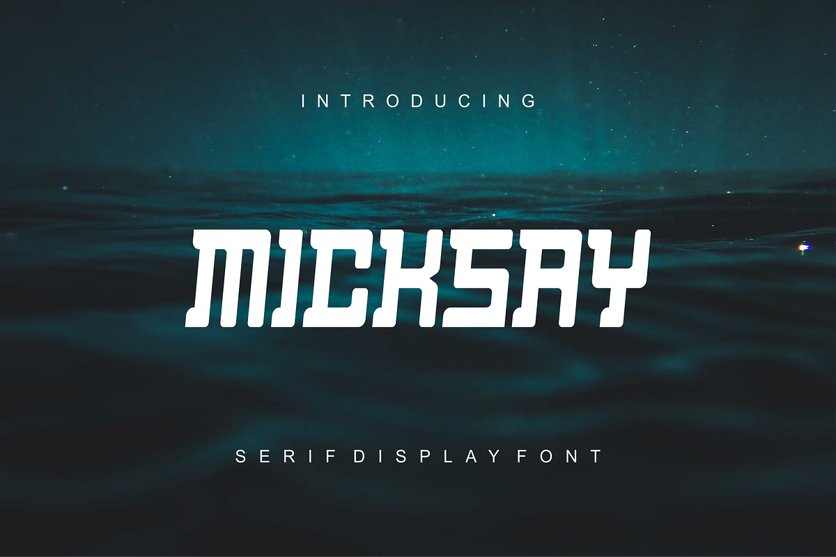 Micksay - Font, a Serif Font by artchiles_design (Photo 1 of 5)