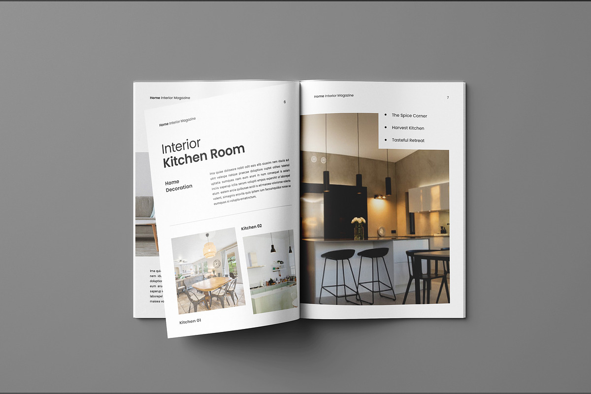 Interior Design Magazine Template, a Magazine Template by Seeing-art (Photo 4 of 11)