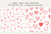Love set Hand drawn hearts lettering, an Object Graphic by antuanetto (Thumbnail 5 of 8)
