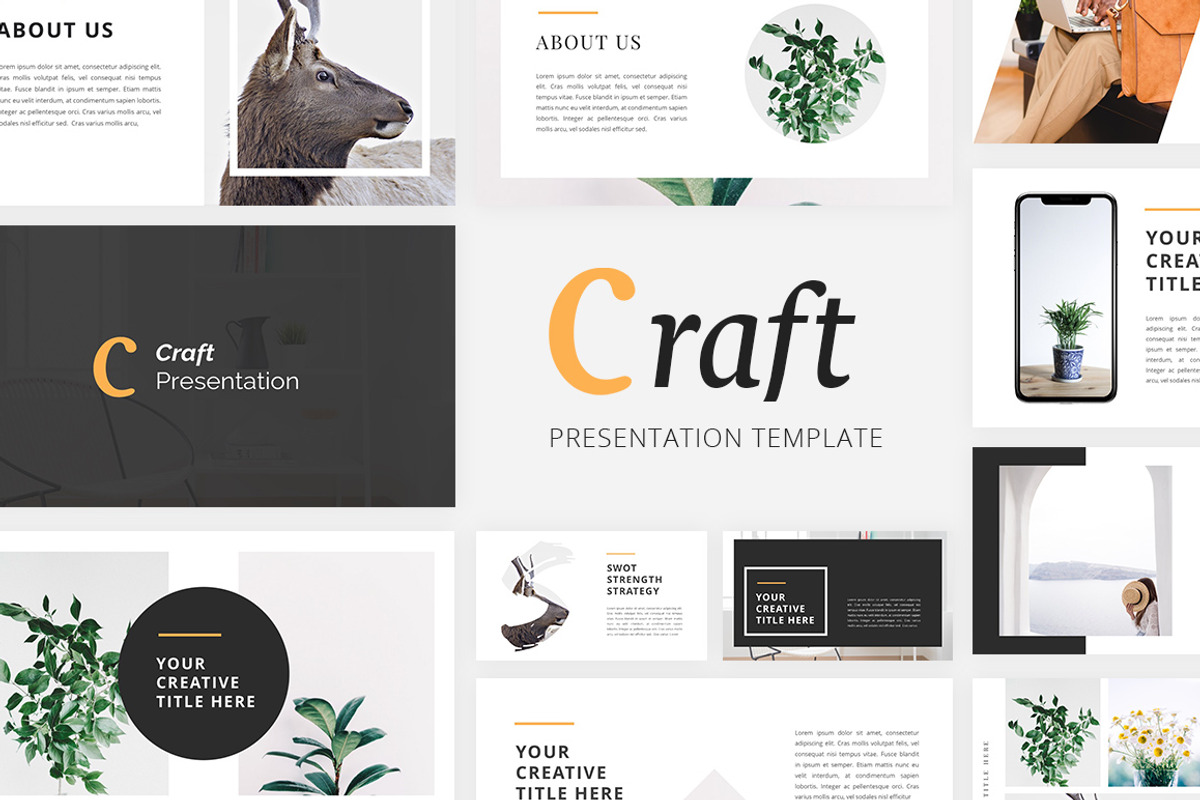 Craft - Portfolio Keynote, a Presentation Template by desvibes (Photo 1 of 8)