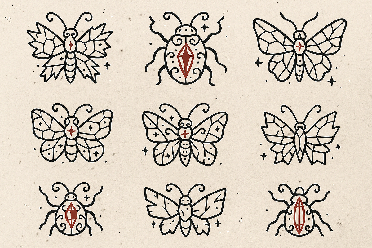 Crystalline Insects, an Animal Illustration by Curve Design (Photo 3 of 9)