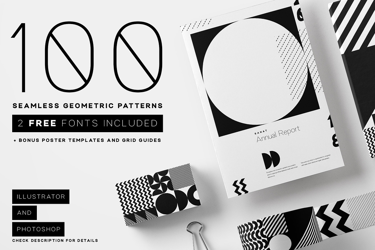 Seamless Geometric Patterns Bundle, a Pattern Graphic by Twinbrush (Photo 1 of 15)