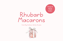 Rhubarb Macaron