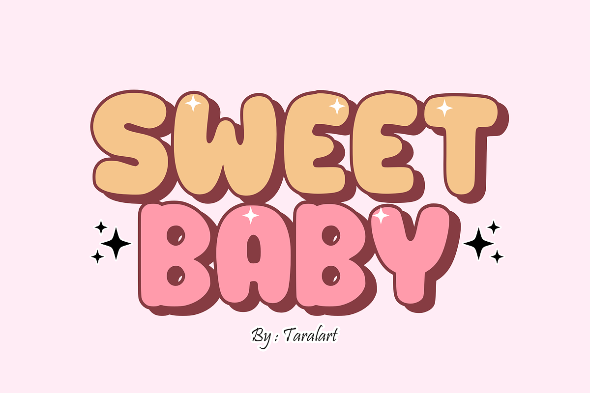 Small Bubble - Retro Groovy Font, a Sans Serif Font by KiddoGlyphs Studio (Photo 2 of 5)