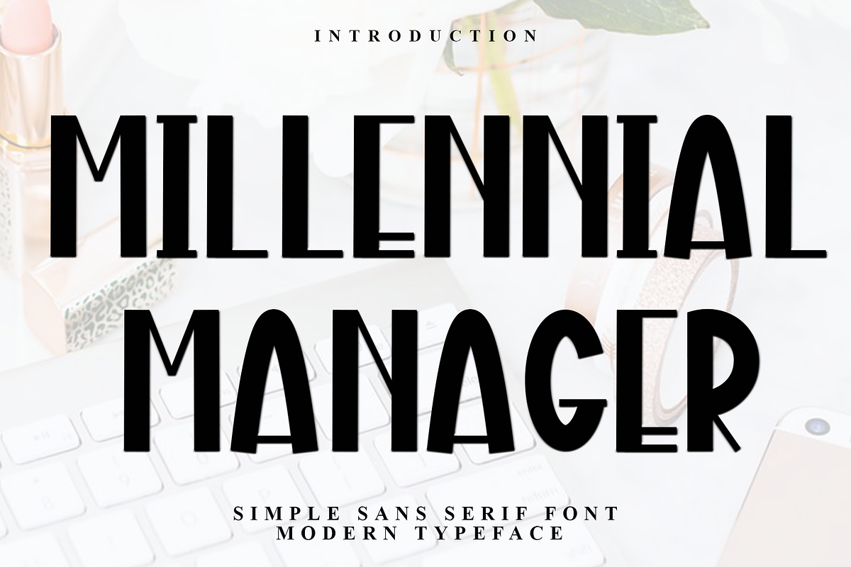 Millennial Manager, a Script Font by FreshTypeINK (Photo 1 of 7)
