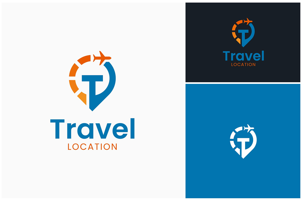 Letter T Travel Plane Location Logo, a Branding & Logo Template by ika trisiana (Photo 2 of 2)