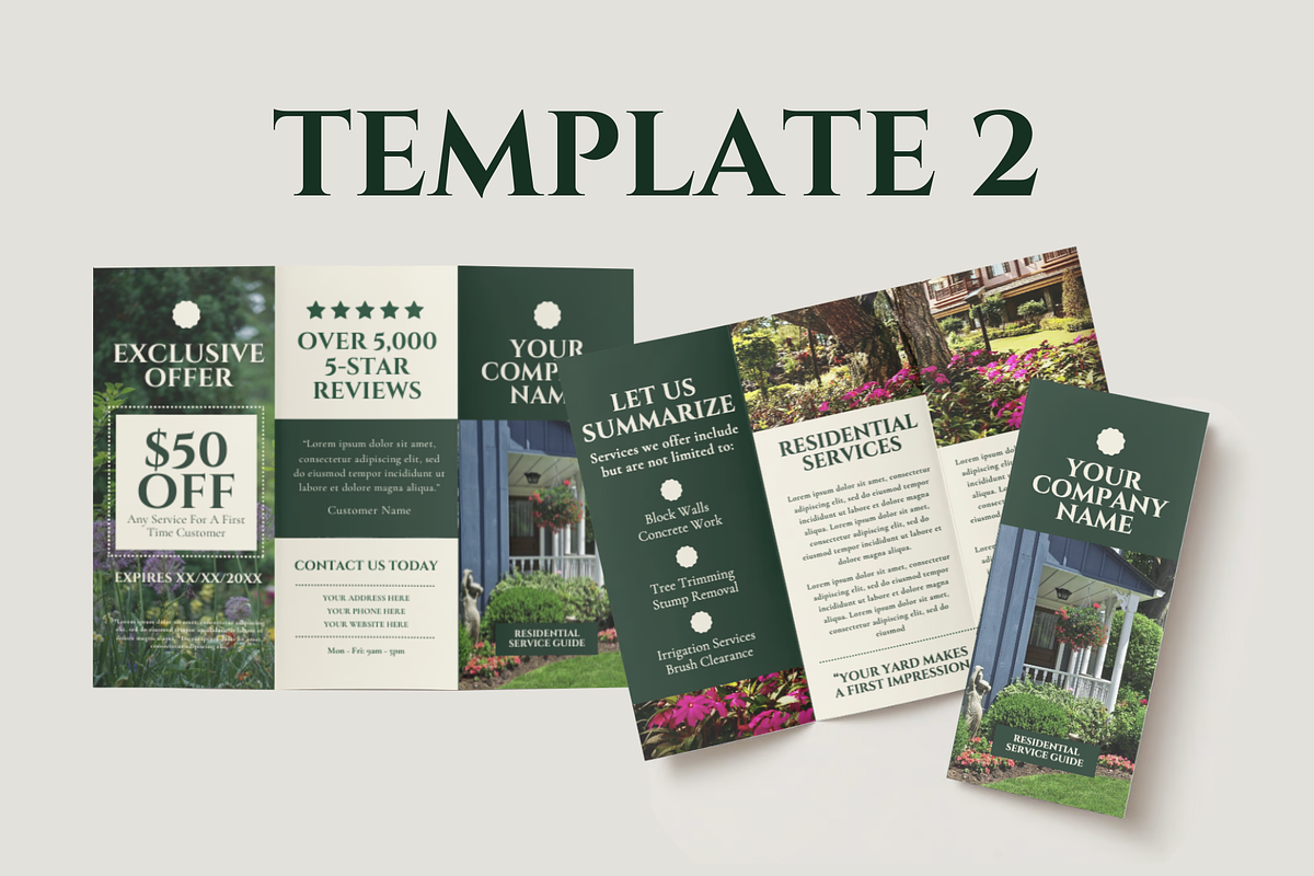 Landscaping Brochure Templates, a Brochure Template by ShayMadeWhat (Photo 4 of 5)