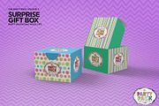 Surprise Gift Box Packaging Mockup, a Cups & Container Mockup by INCDesign (Thumbnail 4 of 6)