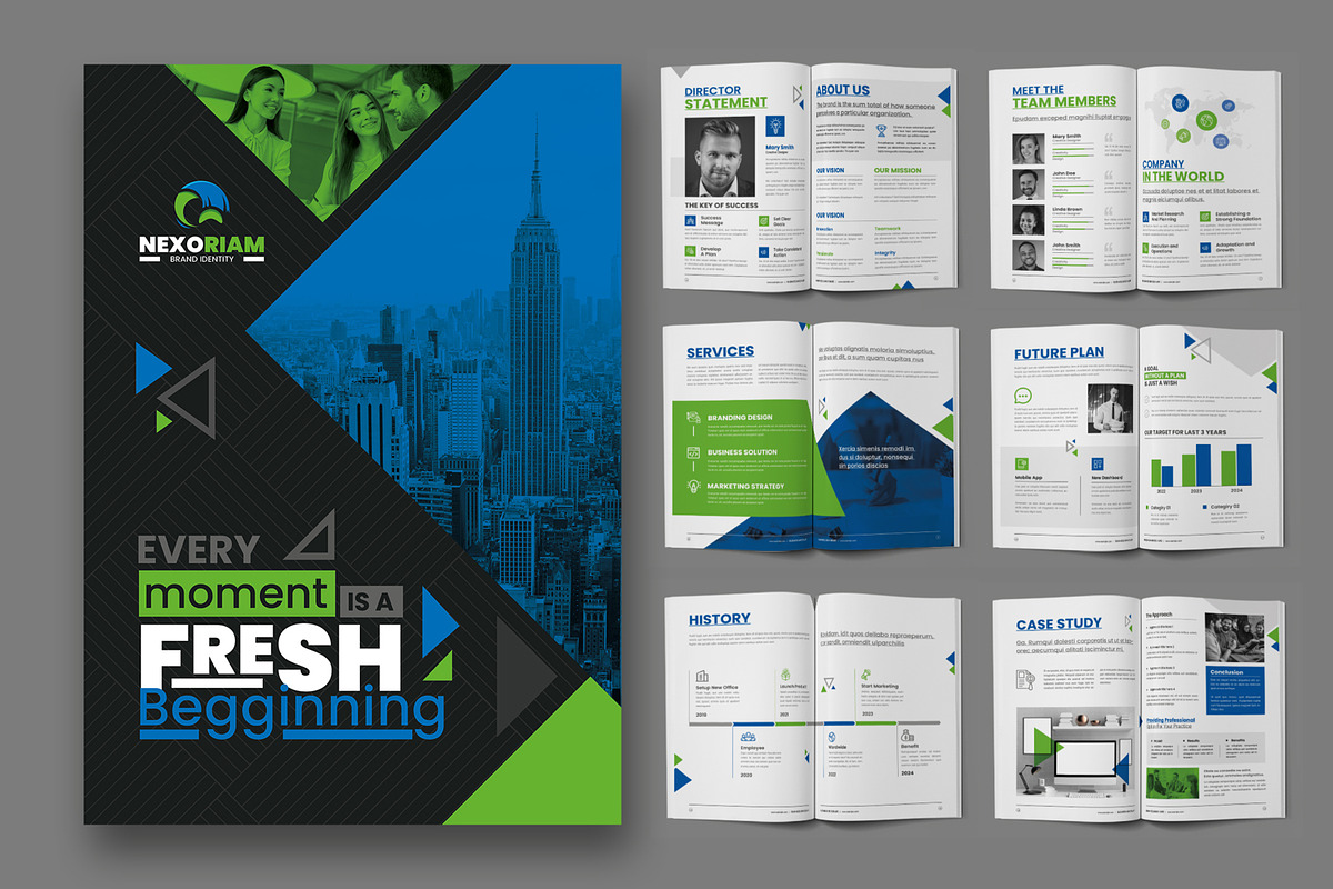 Corporate Business Brochure Layout, a Brochure Template by ContestDesign (Photo 1 of 4)