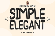 Simple Elegant - Playful Sans Font, a Handwritten Font by KiddoGlyphs Studio (Thumbnail 1 of 5)