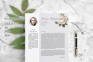 Flower CV / Resume Template / M