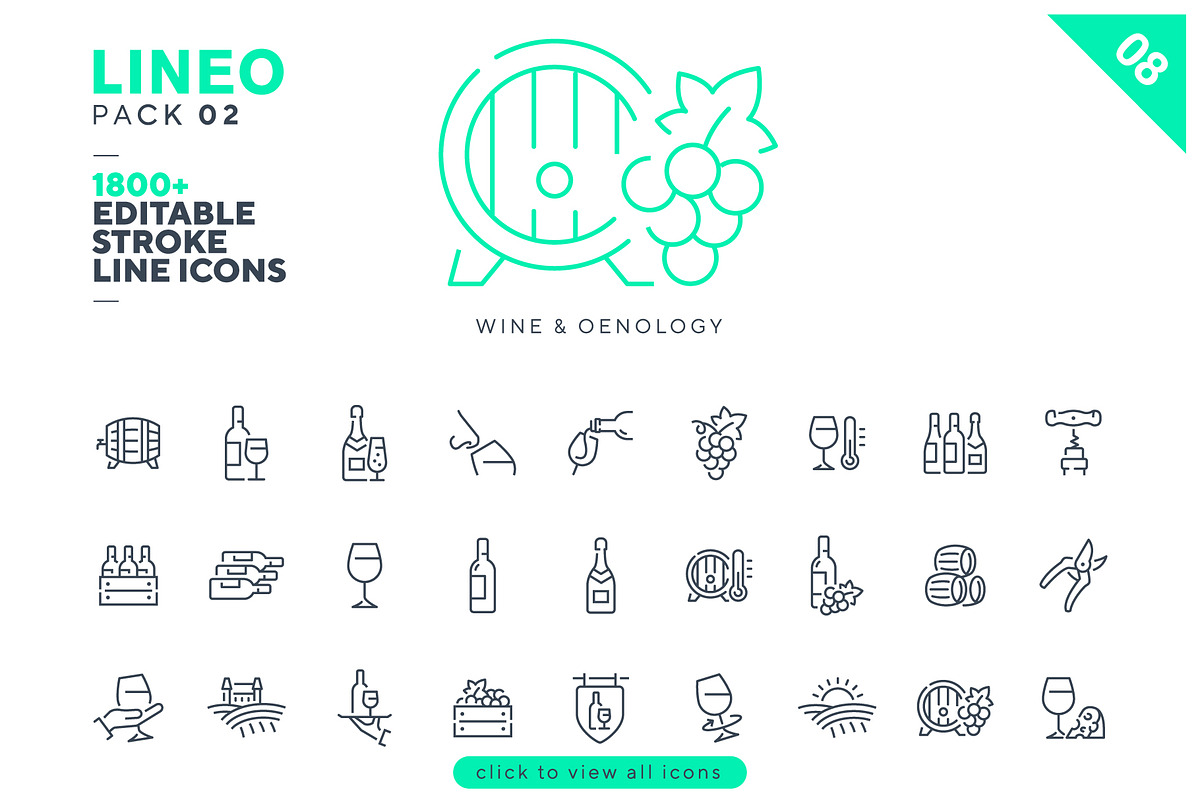 LINEO 2 - 1800+ icons, an Icon by sharpnose (Photo 13 of 14)