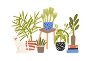 Houseplants composition, a Decorative Illustration by Good Studio (Thumbnail 1 of 3)