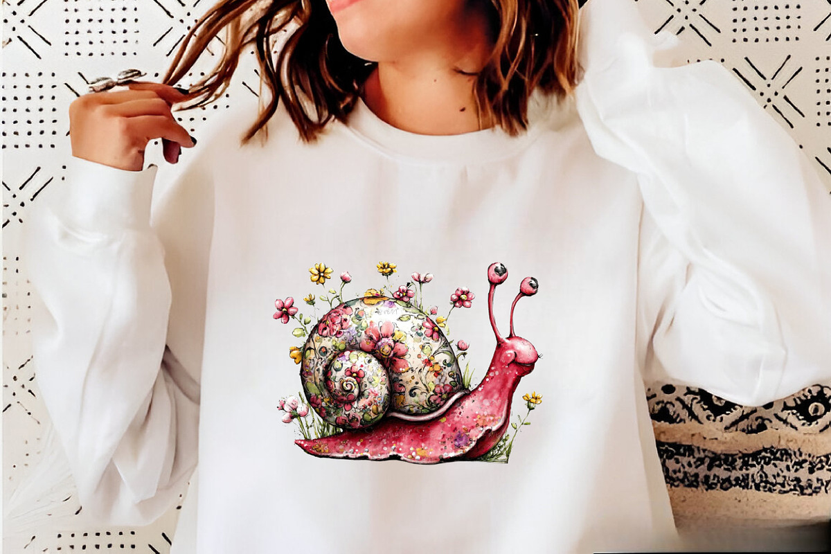 Whimsical Spring Snail Clipart Bundl, an Illustration by SVGArt (Photo 8 of 9)