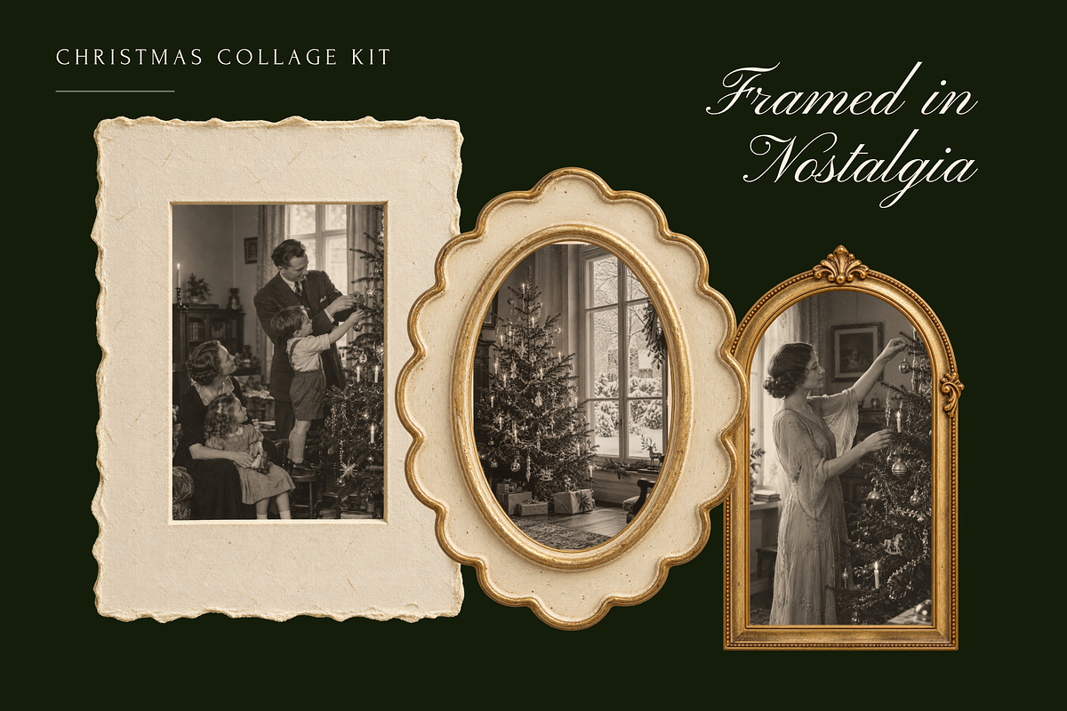 Christmas Collage Kit | PNG Elements, an Object Graphic by Serenefeeling (Photo 4 of 21)