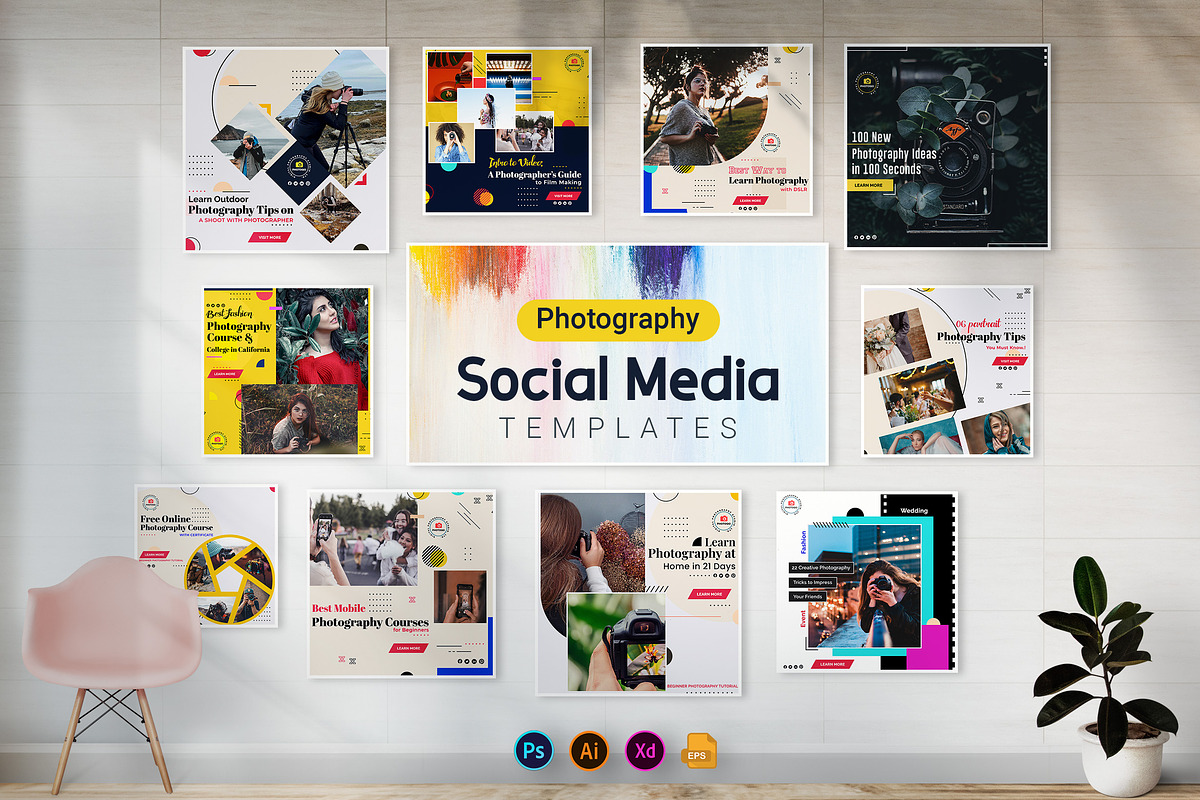 Photography Social Media Posts, a Social Media Template by 3djagan (Photo 2 of 7)