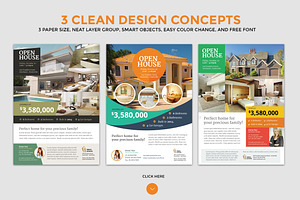 3 Clean Real Estate Flyer Vol.1