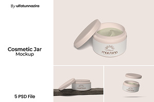 Cosmetic Jar mockup