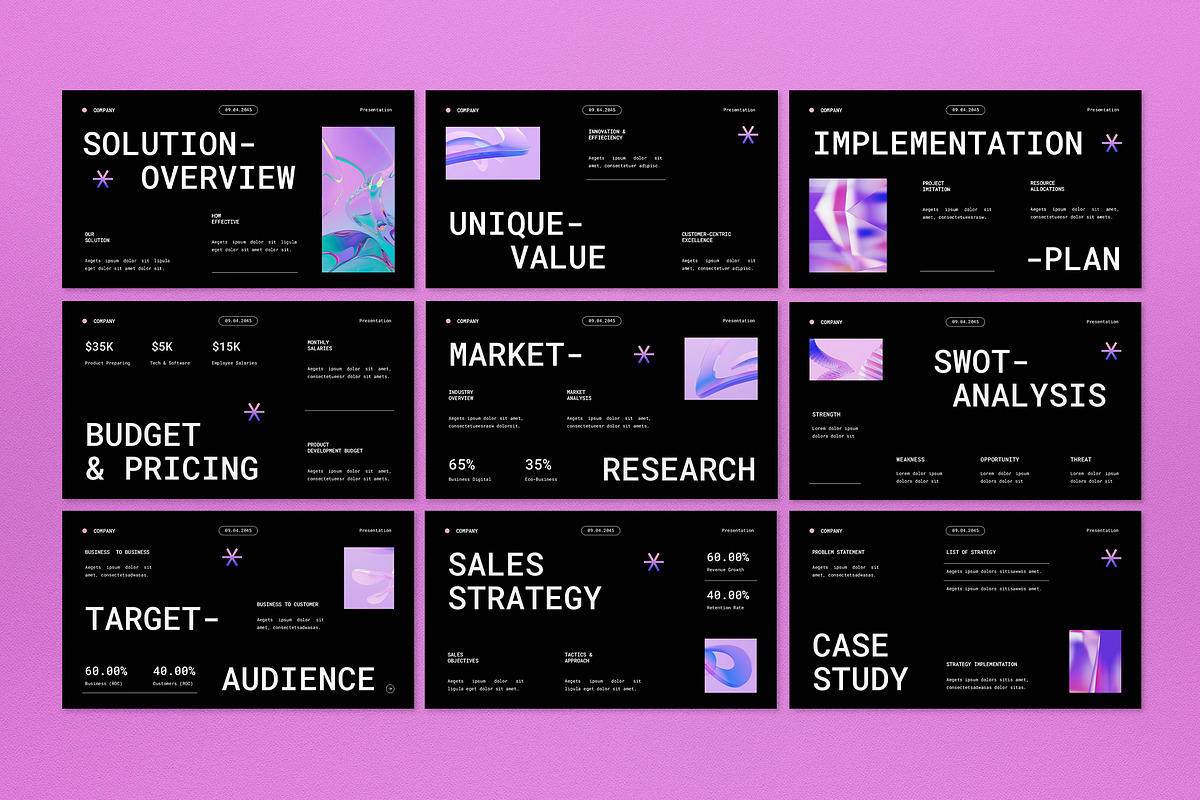 Black Modern Business Proposal PPT, a Presentation Template by graphicook (Photo 2 of 4)