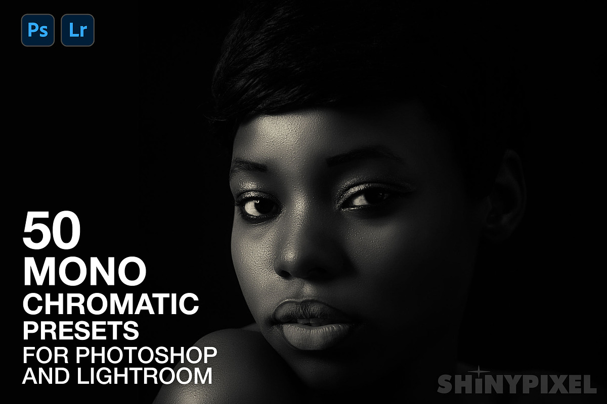 50 Monochromatic Presets for Ps - Lr, a Preset Add-On by ShinyPixel (Photo 1 of 17)