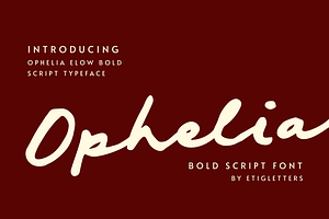Ophelia Elow Bold Script