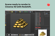 3D Icons / Finance (Cinema4D + OBJ), a 3D by ARKI (Thumbnail 4 of 6)