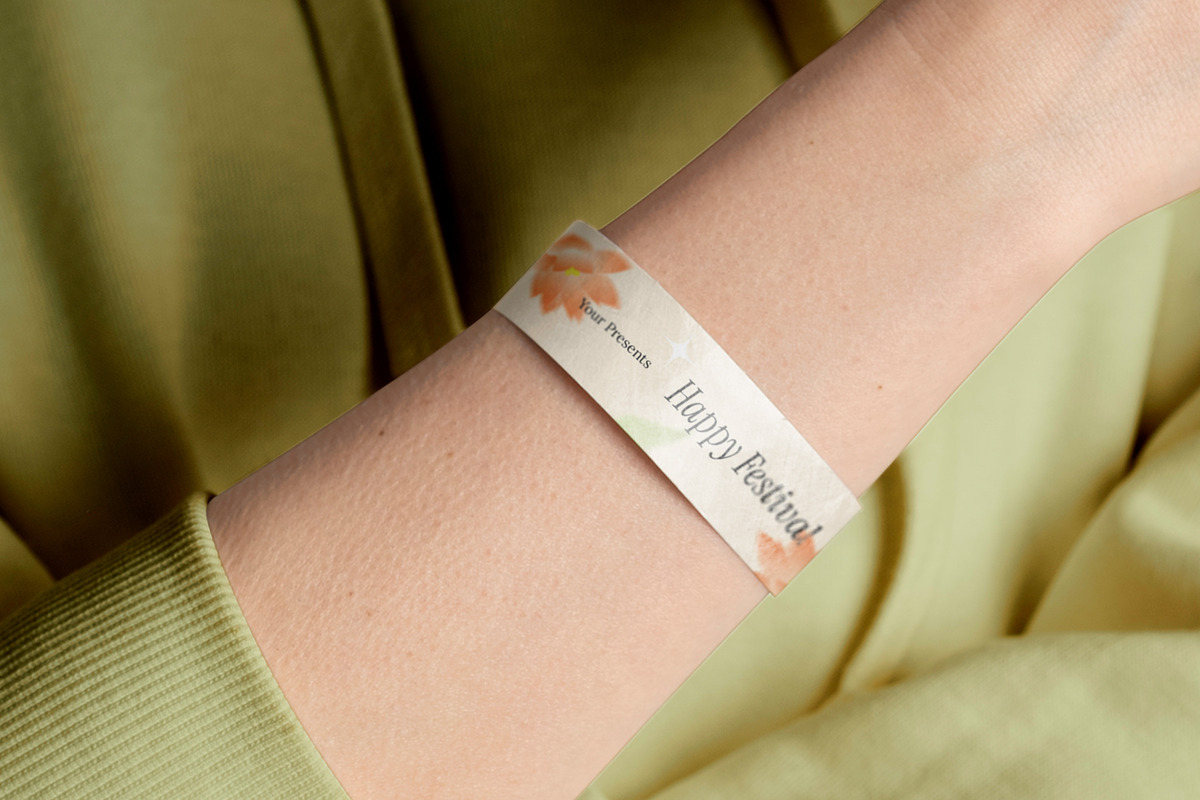 Festival Ticket Floral Theme, a Stationery Template by Neermana (Photo 4 of 4)