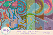Digital Scrapbooking Tie Dye Papers, a Pattern Graphic by Lavender Mint Graphics (Thumbnail 1 of 3)