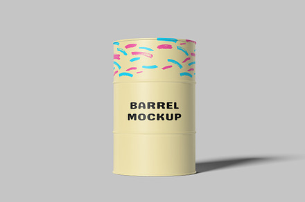 BARREL MOCKUP, an Advertising Mockup by safrizalstudio