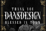 Crystal Orchid Display Blackletter, a Blackletter Font by dansdesign (Thumbnail 6 of 6)