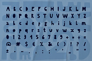 Decorative minimalistic cut out font, a Sans Serif Font by VyacheslavKolb (Thumbnail 3 of 6)