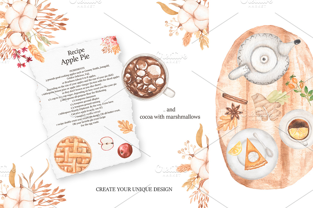 Watercolor Autumn Aesthetic, a Decorative Illustration by MayaNavits (Photo 10 of 14)
