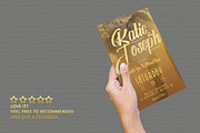 Gold Wedding Invitation, an Invitation Template by Tiaga (Thumbnail 3 of 3)