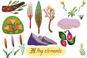 Cozy Garden Tales Clipart, a Seasonal Illustration by FaliushViktoriaArtist (Thumbnail 2 of 16)