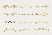 Hand Drawn Autumn Floral Kit, a Decorative Illustration by By Kerri Ann (Thumbnail 4 of 7)