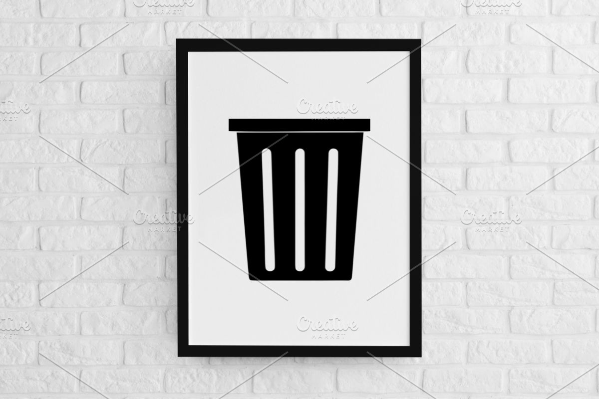 Garbage Silhouette SVG, an Object Illustration by newminddesign (Photo 2 of 3)
