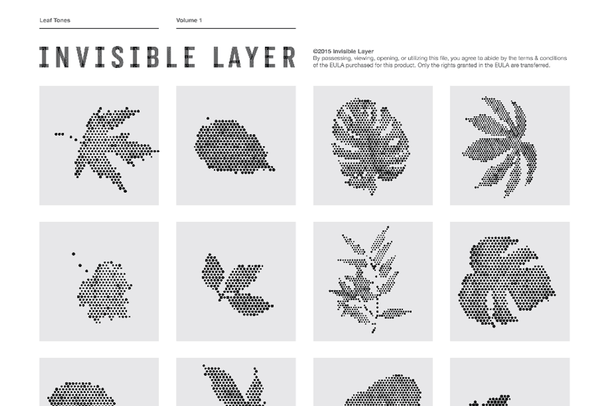 FloraMegapack | 200 Halftone Vectors, a Texture Graphic by invisiblelayer (Photo 2 of 5)