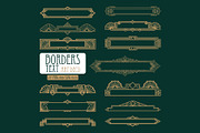 Art Deco 27 Borders, a Decorative Illustration by Stanislav Kharchevskyi (Thumbnail 1 of 3)