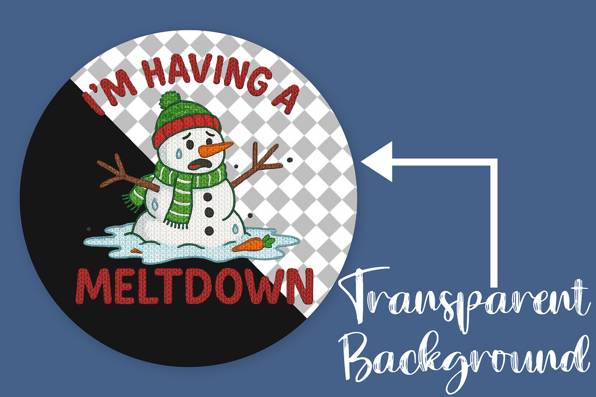 I’m Having a Meltdown, Christmas PNG, an Illustration by Canvas Craft (Photo 2 of 6)