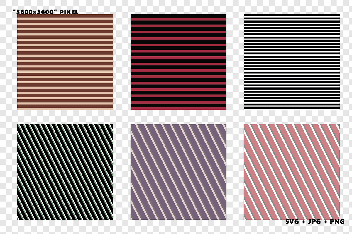 Diagonal Stripe Seamless Pattern Set, a Pattern Graphic by Gfx Expert Team (Photo 2 of 3)