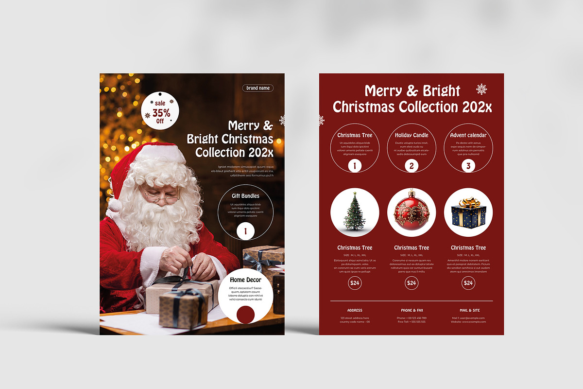 Christmas Catalog Brochure Template, a Brochure Template by MightyDesign (Photo 1 of 8)