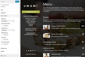 Umami - Restaurant WordPress Theme