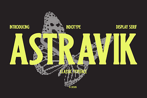 Astravik - Classic Display Serif, a Font by Indotype Foundry