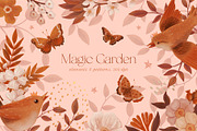 Magic Garden elements and patterns, a Pattern Graphic by Tiger and Flower (Thumbnail 1 of 19)