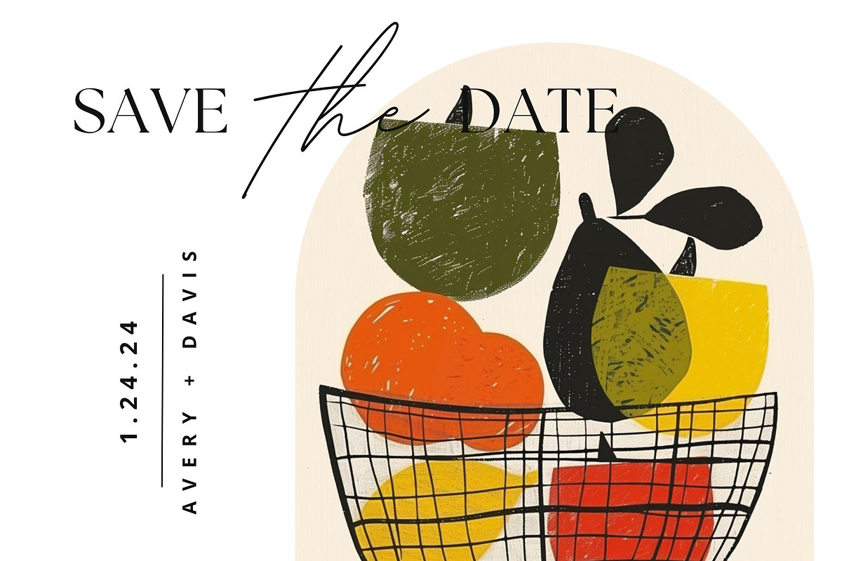 Modern Fruit Art & Layered Clipart, a Wallpaper Graphic by ARTOZEN DIGITAL (Photo 8 of 14)