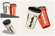 Tumbler Drink Bottle Mockup, a Merchandise Mockup by Unerispace (Thumbnail 1 of 5)