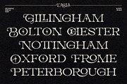 Tasla Decorative Font, a Serif Font by Eotype Studio (Thumbnail 6 of 9)