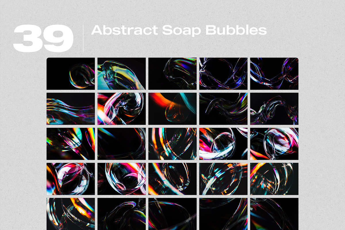 Abstract Soap Bubbles Overlays, a Brushes & More by PhotoSpirit (Photo 8 of 8)