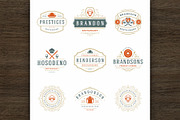 36 Restaurant Logos and Badges, a Branding & Logo Template by Vasya Kobelev (Thumbnail 8 of 16)
